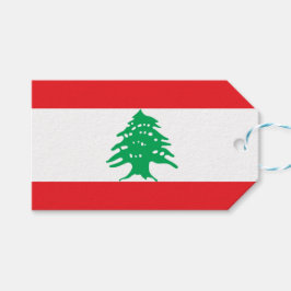 Libanesische Flagge (Libanon-Flagge) Geschenkanhänger