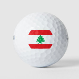 Libanesische Flagge (Libanon-Flagge) Golfball