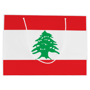 Libanesische Flagge (Libanon-Flagge) Große Geschenktüte