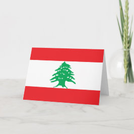 Libanesische Flagge (Libanon-Flagge) Karte