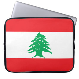 Libanesische Flagge (Libanon-Flagge) Laptopschutzhülle