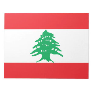 Libanesische Flagge (Libanon-Flagge) Notizblock