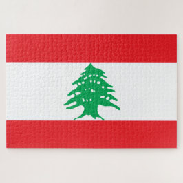 Libanesische Flagge (Libanon-Flagge) Puzzle