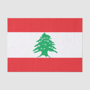 Libanesische Flagge (Libanon-Flagge) Seidenpapier