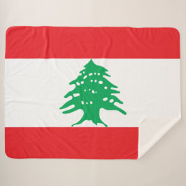 Libanesische Flagge (Libanon-Flagge) Sherpadecke