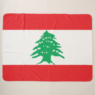 Libanesische Flagge (Libanon-Flagge) Sherpadecke