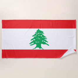 Libanesische Flagge (Libanon-Flagge) Strandtuch
