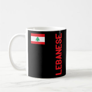 Libanesische Flagge und Libanon-Wurzeln Kaffeetasse