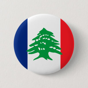 Libanesische Franzosen, der Libanon Button
