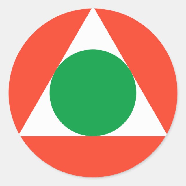 Libanesische Luftwaffe Roundel Runder Aufkleber (Vorderseite)