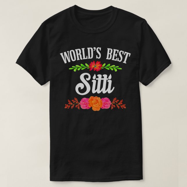 Libanesische Oma Worlds Best Sitti T-Shirt (Design vorne)