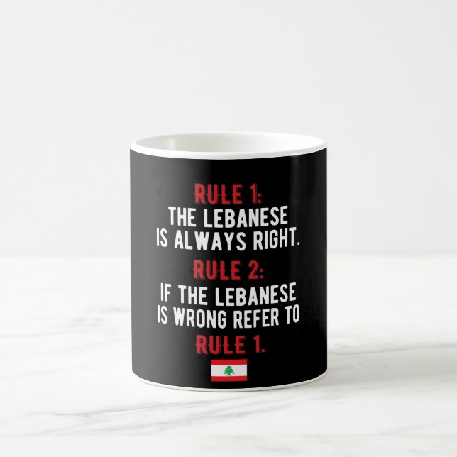 Libanesische Roots Libanon Flagge Libanon Kaffeetasse (Mittel)