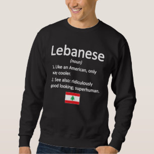 Libanesische Roots Libanon Flagge Libanon Sweatshirt