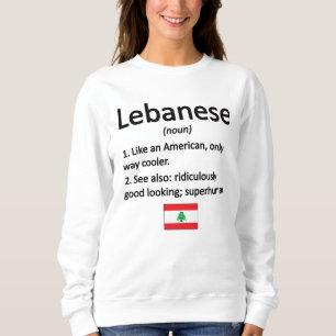 Libanesische Roots Libanon Flagge Libanon Sweatshirt