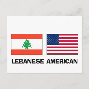 libanesischer Amerikaner Postkarte