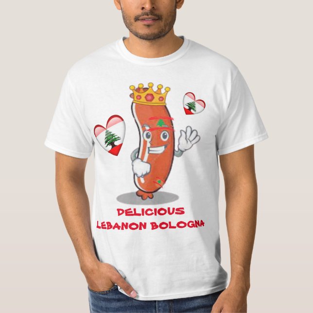 Libanesischer Spaß Libanon Bologna T-Shirt (Vorderseite)