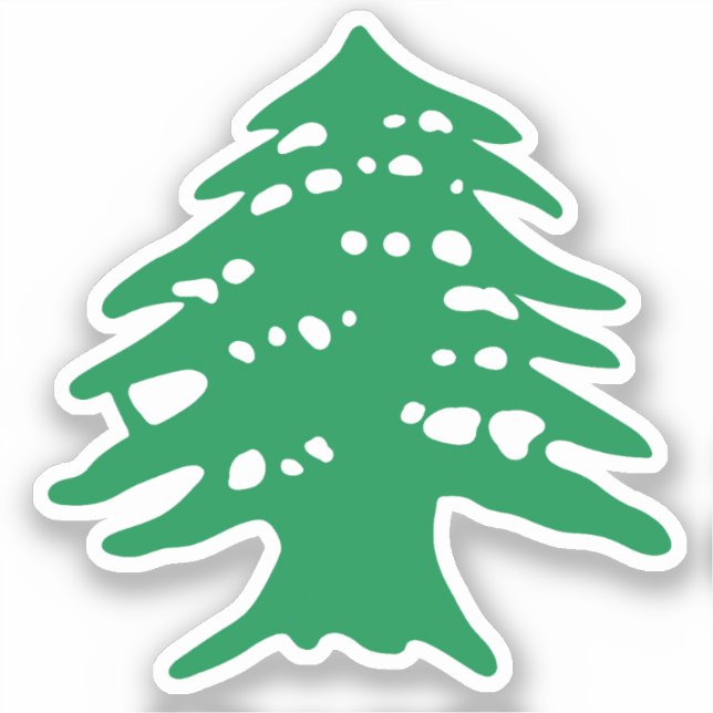 Libanesischer Zedernbaum Sehr libanesischer Libano Aufkleber (Vorderseite)