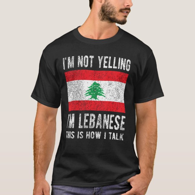 Libanesisches Kulturerbe Libanon Roots Libanesisch T-Shirt (Vorderseite)