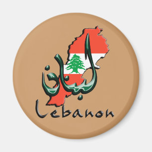 Libanon 3D zweisprachiges Magnet