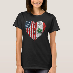 Libanon American Fahnen Herbst Vereinte Staaten Le T-Shirt