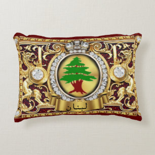 Libanon (Arabische Schrift) Akzentprägung Pillow Dekokissen