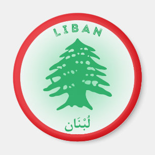 Libanon-Erbe-Emblem Magnet