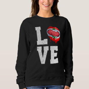 Libanon Fahne Fan Liebe Libanon Sweatshirt
