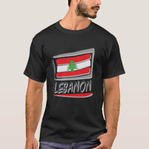 Libanon Flag Holiday Libanon Herzlich Willkommen i T-Shirt