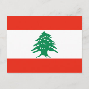 Libanon Flag Postkarte
