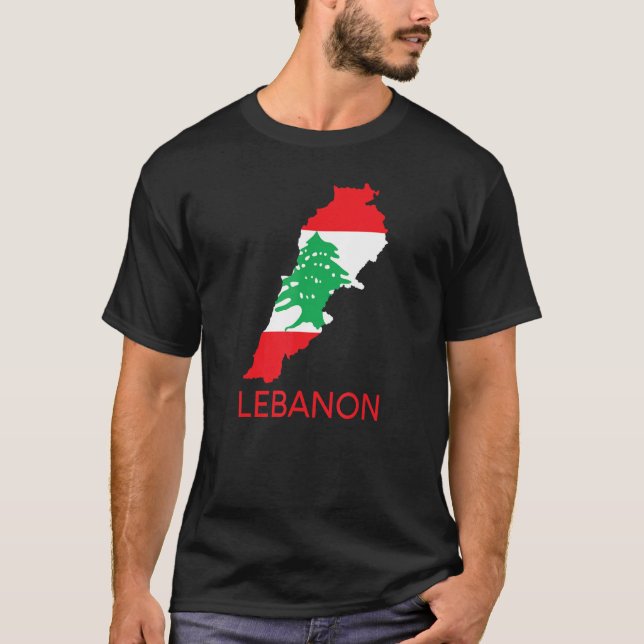 Libanon Flag Zedernbaum Beirut Libanesische arabis T-Shirt (Vorderseite)