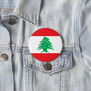 Libanon-Flagge Button