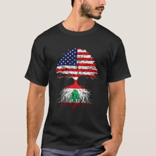Libanon - Flagge der USA Roots Immigrant Naturaliz T-Shirt