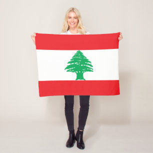 Libanon-Flagge Fleecedecke