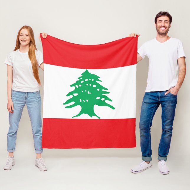 Libanon-Flagge Fleecedecke (Beispiel)