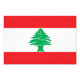 Libanon-Flagge Fotodruck