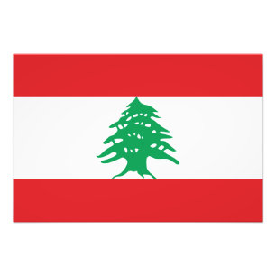 Libanon-Flagge Fotodruck