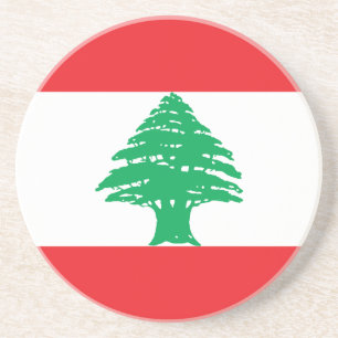 Libanon-Flagge Getränkeuntersetzer