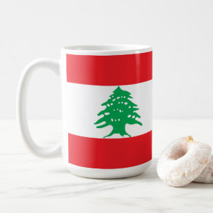 Libanon-Flagge Kaffeetasse