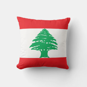 Libanon-Flagge Kissen