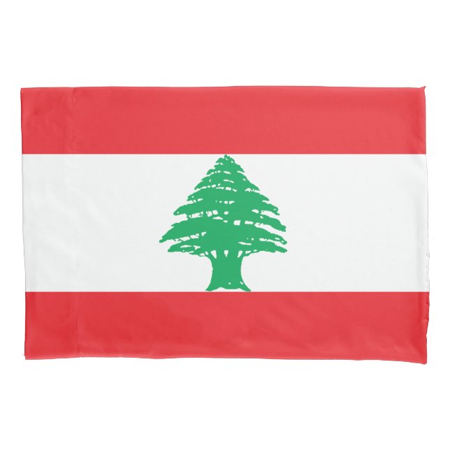 Libanon-Flagge Kissenbezug (Vorderseite)