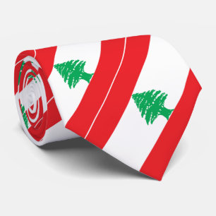 Libanon-Flagge Krawatte