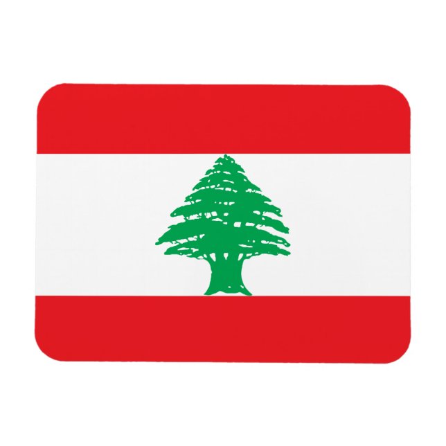 Libanon-Flagge Magnet (Horizontal)
