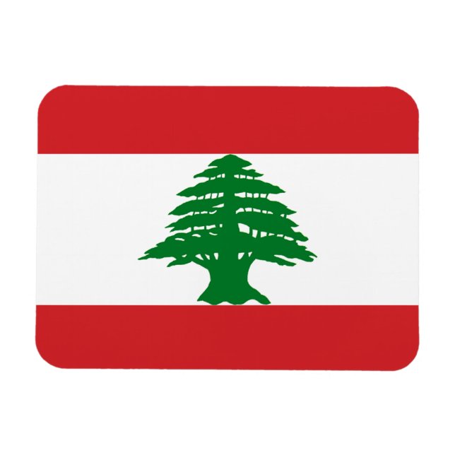 Libanon-Flagge Magnet (Horizontal)
