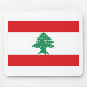 Libanon-Flagge Mousepad