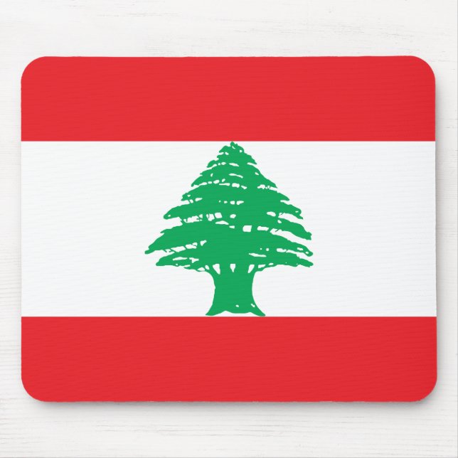 Libanon-Flagge Mousepad (Vorne)