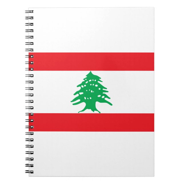 Libanon-Flagge Notizblock (Vorderseite)