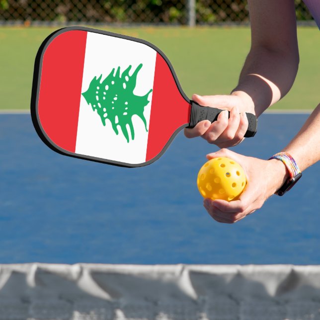 Libanon-Flagge Pickleball Schläger (InSitu)