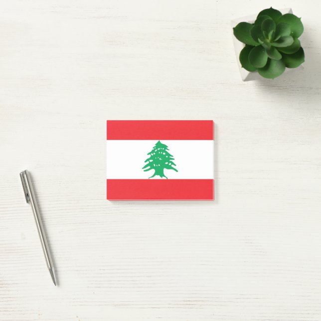 Libanon-Flagge Post-it Klebezettel (Büro)