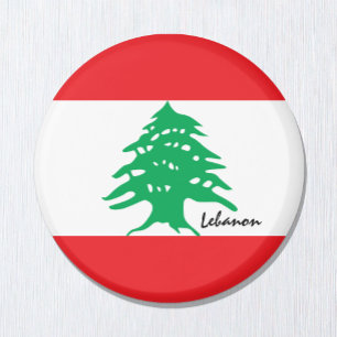 Libanon Flagge / Reise Libanon / Sportfans Magnet
