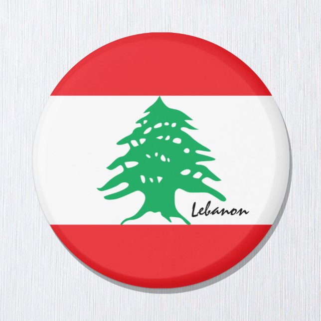 Libanon Flagge / Reise Libanon / Sportfans Magnet (Von Creator hochgeladen)